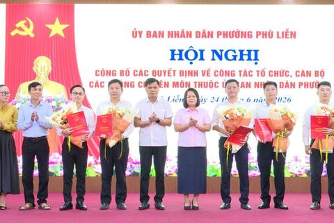 Các phường ở Hải Phòng tổ chức lại phòng chuyên môn, bổ nhiệm nhân sự chủ chốt