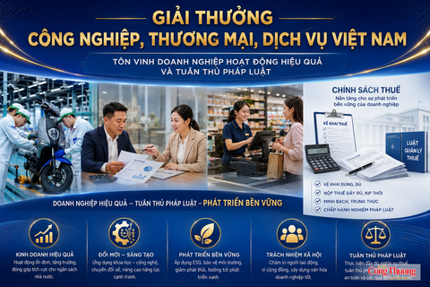 Giải thưởng Công nghiệp, Thương mại, Dịch vụ: Ưu tiên doanh nghiệp tuân thủ chính sách thuế