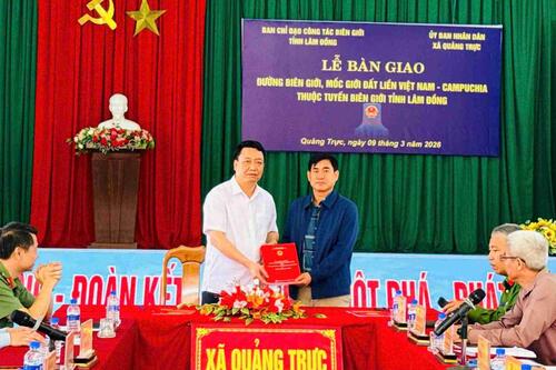 Bàn giao đường biên giới theo địa giới hành chính mới tại Lâm Đồng