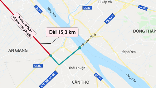 Sắp khởi công tuyến nối Quốc lộ 91 và tuyến tránh TP Long Xuyên vốn đầu tư hơn 2.100 tỷ Sắp khởi công tuyến nối Quốc lộ 91 và tuyến tránh TP Long Xuyên vốn đầu tư hơn 2.100 tỷ