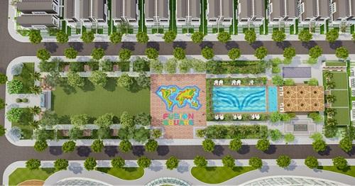 Cận cảnh quảng trường Hòa Bình - công viên Fusion Square Cận cảnh quảng trường Hòa Bình - công viên Fusion Square