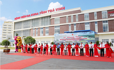 Lễ khánh thành Bệnh viện đa khoa Trà vinh vốn đầu tư 1.600 tỉ đồng. Lễ khánh thành Bệnh viện đa khoa Trà vinh vốn đầu tư 1.600 tỉ đồng.