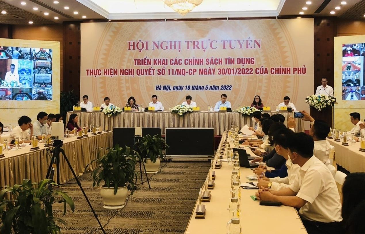 hoi nghi truc tuyen toan quoc trien khai cac chinh sach tin dung thuc hien nghi quyet 11