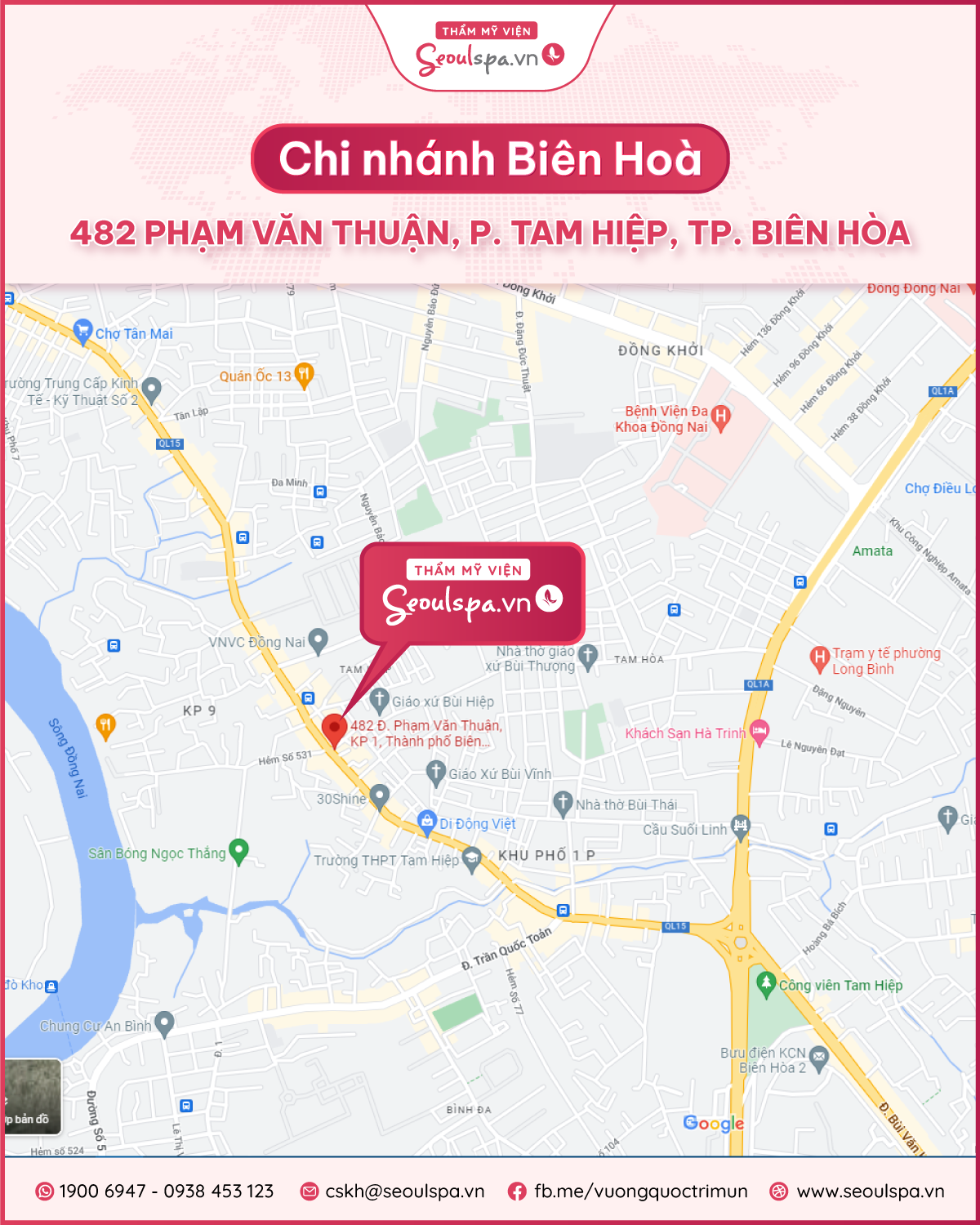 Không gian chung và phòng điều trị đẳng cấp hơn