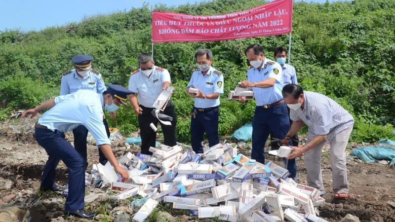 Tiền Giang tổ chức tiêu huỷ hàng hóa nhập lậu với tổng giá trị hơn 350 triệu đồng ảnh 2