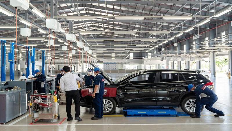 Xưởng dịch vụ của đại lý Toyota Tiến Thu Quảng Ngãi