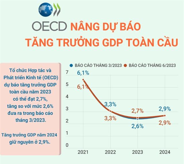 OECD nâng dự báo tăng trưởng GDP toàn cầu - Ảnh 1.