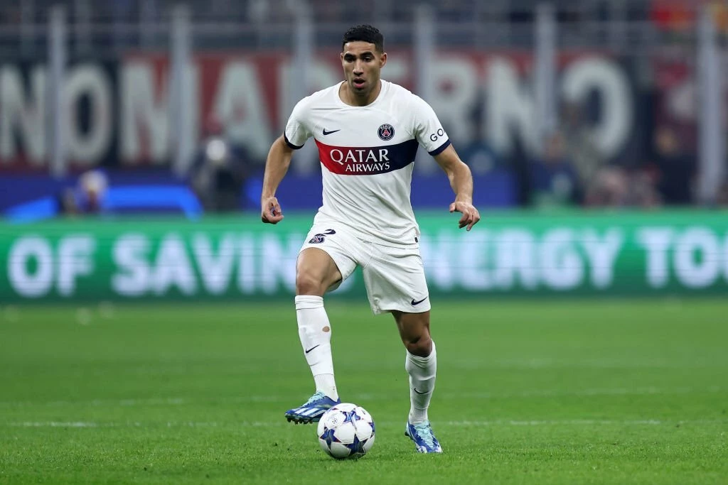 Achraf Hakimi đứng thứ 2.