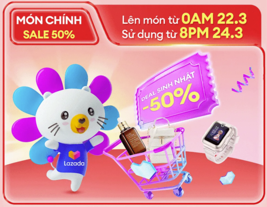 Lazada Việt Nam chính thức mở tiệc “Sinh nhật sale xịn”