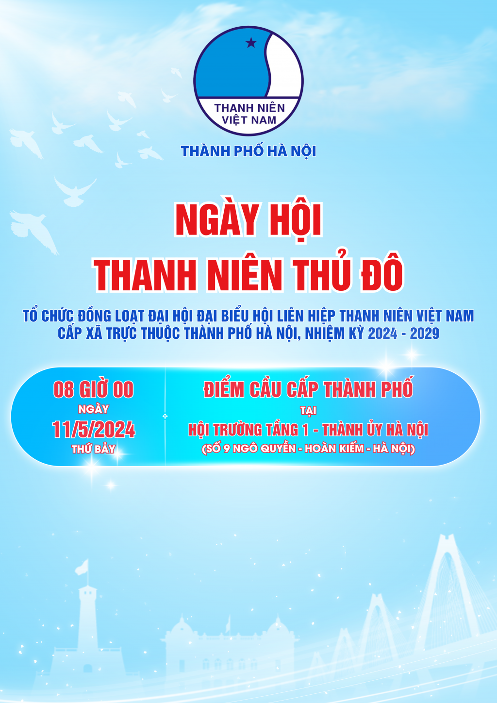 Sẵn sàng tổ chức đồng loạt Đại hội Hội LHTN 579 xã ngày 11/5