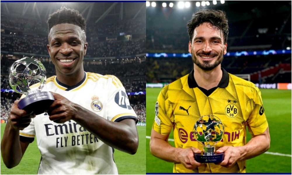 Sức trẻ của Vinicius đấu kinh nghiệm của Hummels. Ảnh: UEFA