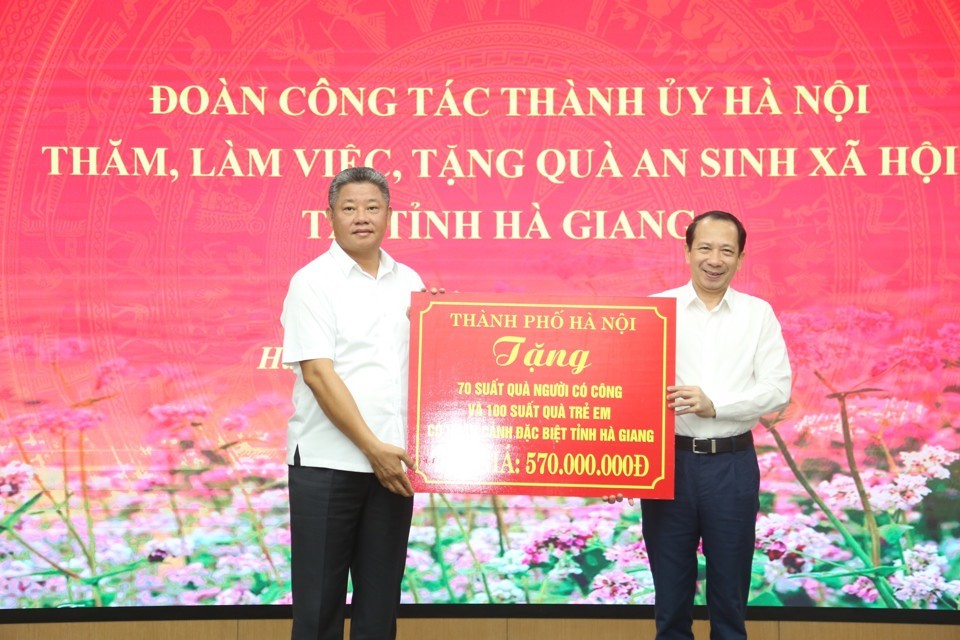 Đóng góp của Hà Nội giúp Hà Giang thúc đẩy giảm nghèo bền vững