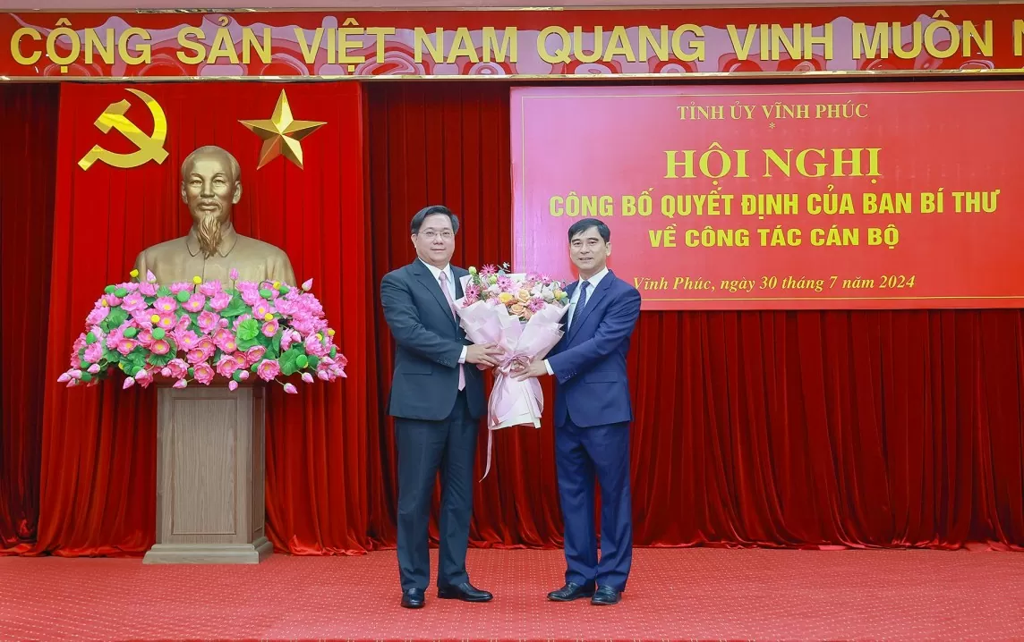 Tân Phó Bí thư Tỉnh ủy Vĩnh Phúc: Quyết tâm thực hiện đầy đủ nhiệm vụ được giao