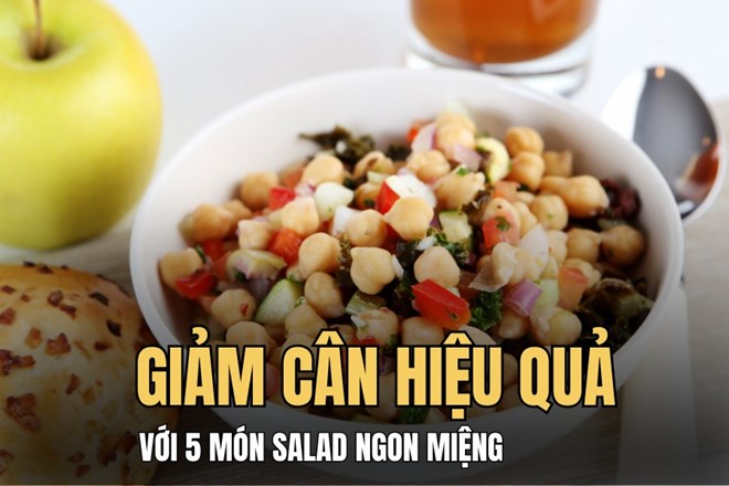 Giảm cân hiệu quả với 5 loại salad ngon miệng sau đây