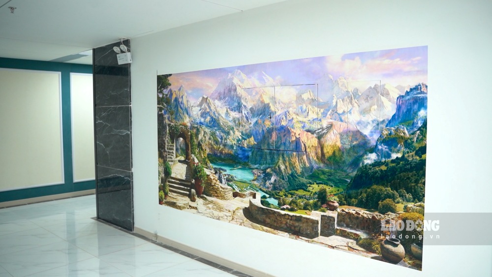 Hình ảnh hành lang tại một tầng căn hộ tại dự án nhà ở xã hội Cát Tường Smart City.