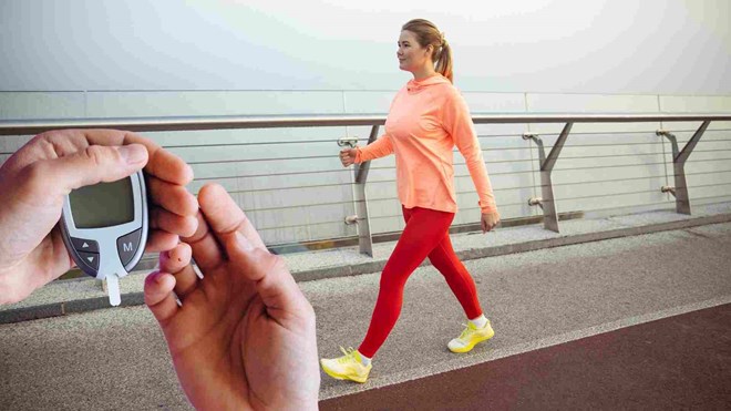 Tốc độ đi bộ ảnh hưởng đến việc kiểm soát đường huyết