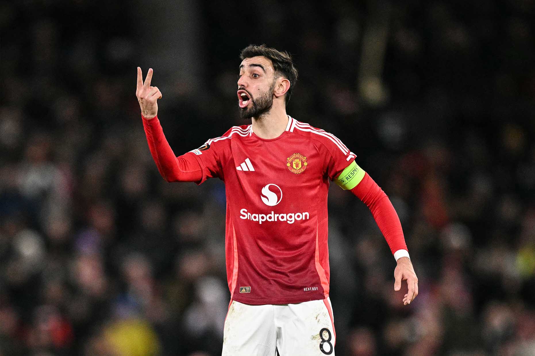 Bruno Fernandes là người chơi hay nhất trận. Ảnh: AFP