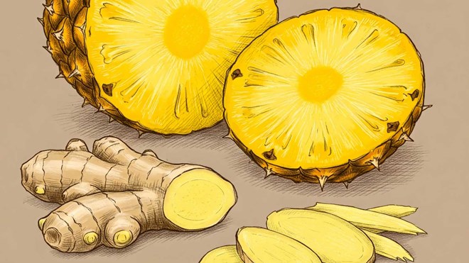 Bỏ túi công thức giảm cân từ dứa và gừng