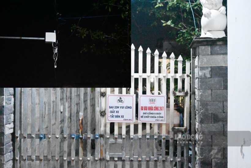 Khu nhà trọ công nhân tự quản tại nhà trọ Duy Phương (xã Tân Lập 1, huyện Tân Phước, tỉnh Tiền Giang) được trang bị khoá cửa vân tay, có camera giám sát. Ảnh: Thành Nhân