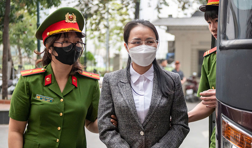 Bà Hương Trần Kiều Dung - “Nữ tướng” dưới quyền của ông Trịnh Văn Quyết. Ảnh: Q.Việt