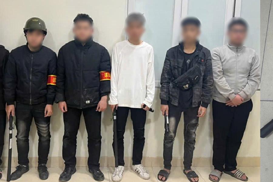 Nhóm đối tượng giả danh lực lượng 141. Ảnh: Công an Hà Nội