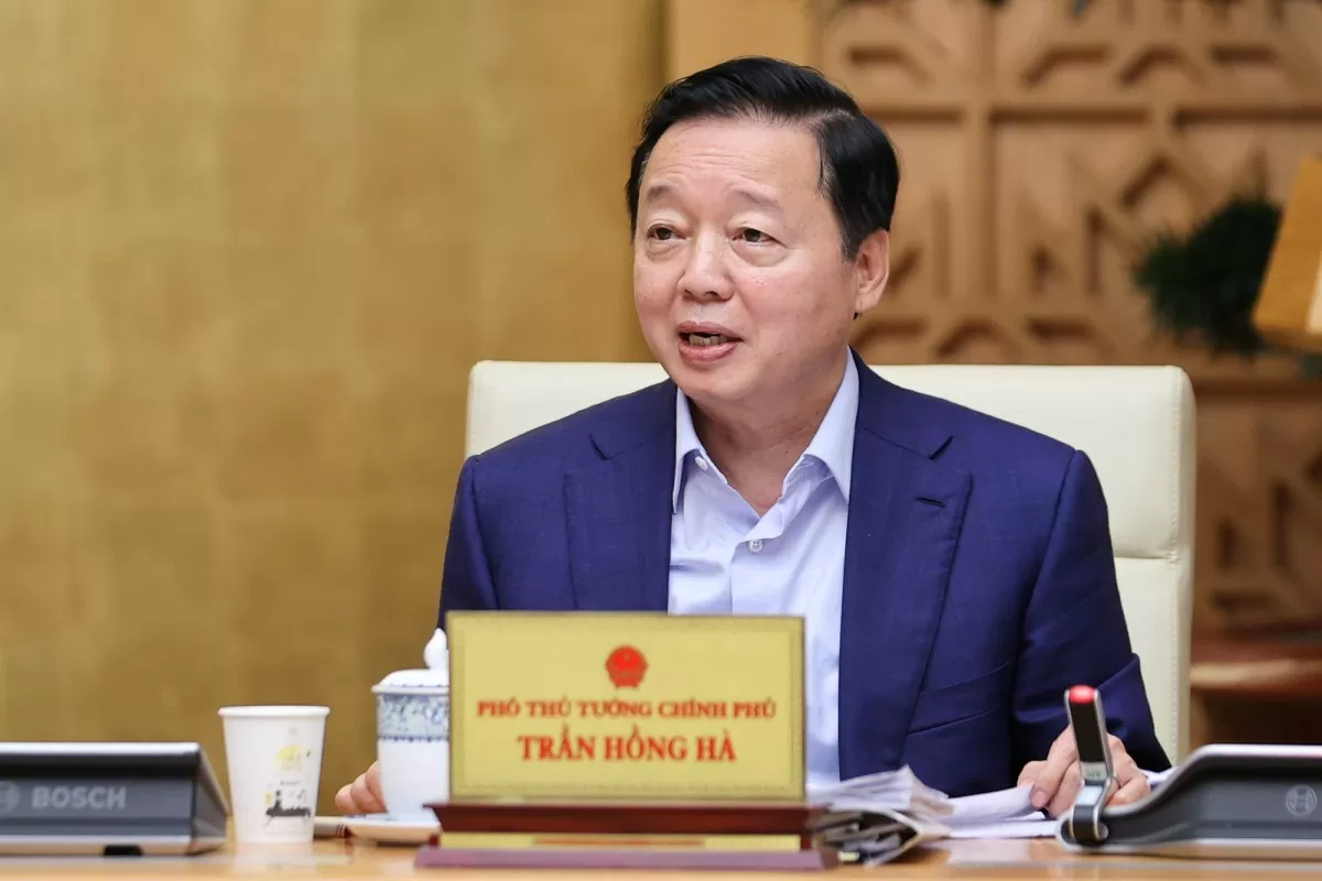 Phó Thủ tướng Trần Hồng Hà phát biểu - Ảnh: VGP/Nhật Bắc Phó Thủ tướng Trần Hồng Hà phát biểu - Ảnh: VGP/Nhật Bắc