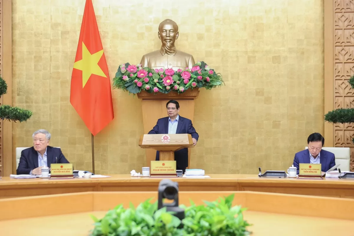 Thủ tướng giao các Phó Thủ tướng Chính phủ phụ trách lĩnh vực chỉ đạo các cơ quan chủ trì trong tiếp thu, khẩn trương hoàn thiện hồ sơ các dự án luật, nghị quyết theo đúng quy định để trình Quốc hội tại Kỳ họp thứ 9 vào tháng 5/2025 - Ảnh: VGP/Nhật Bắc Thủ tướng giao các Phó Thủ tướng Chính phủ phụ trách lĩnh vực chỉ đạo các cơ quan chủ trì trong tiếp thu, khẩn trương hoàn thiện hồ sơ các dự án luật, nghị quyết theo đúng quy định để trình Quốc hội tại Kỳ họp thứ 9 vào tháng 5/2025 - Ảnh: VGP/Nhật Bắc