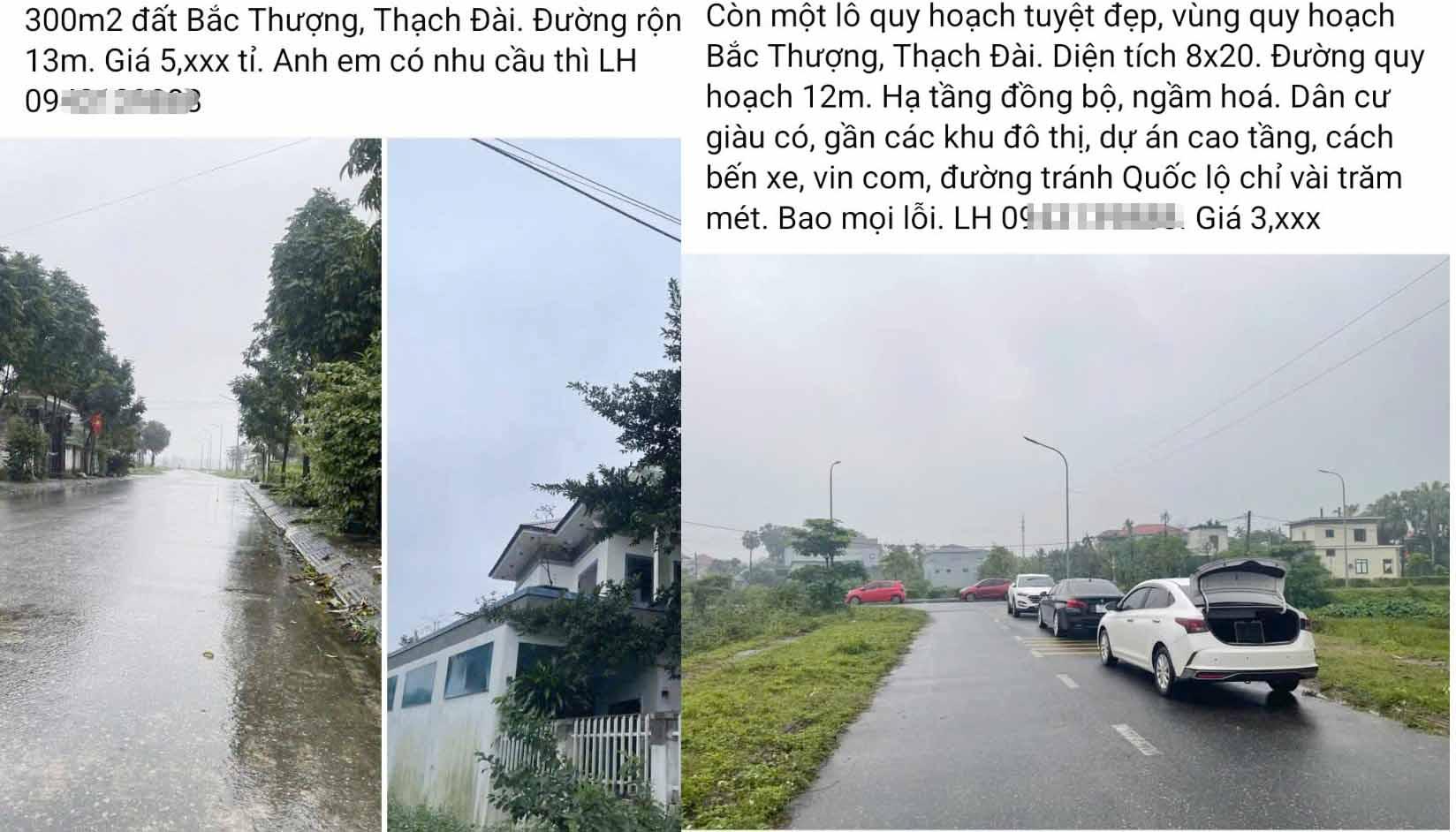 Đất ở được người môi giới rao bán trên mạng xã hội với giá rất cao. Ảnh: Trần Tuấn.