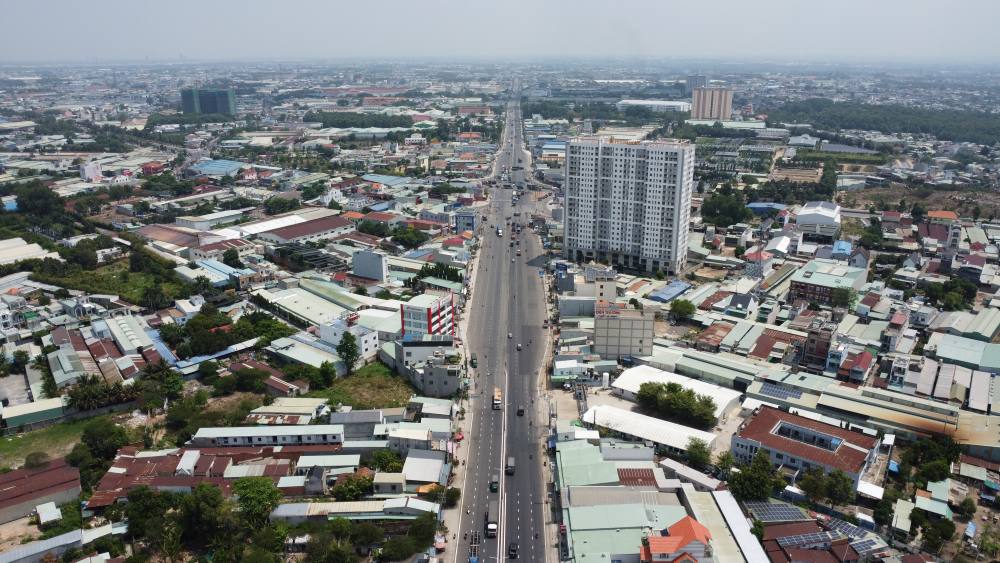 Kinh tế của thành phố Thuận An phát triển vượt bậc trong những năm gần đây. Ảnh: Đình Trọng