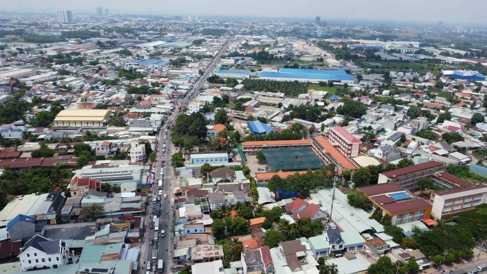 Đây là địa phương phát triển công nghiệp - đô thị - dịch vụ bậc nhất Bình Dương. Ảnh: Đình Trọng