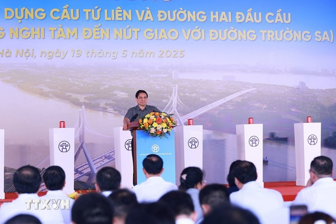 Thủ tướng dự lễ khởi công cầu Tứ Liên