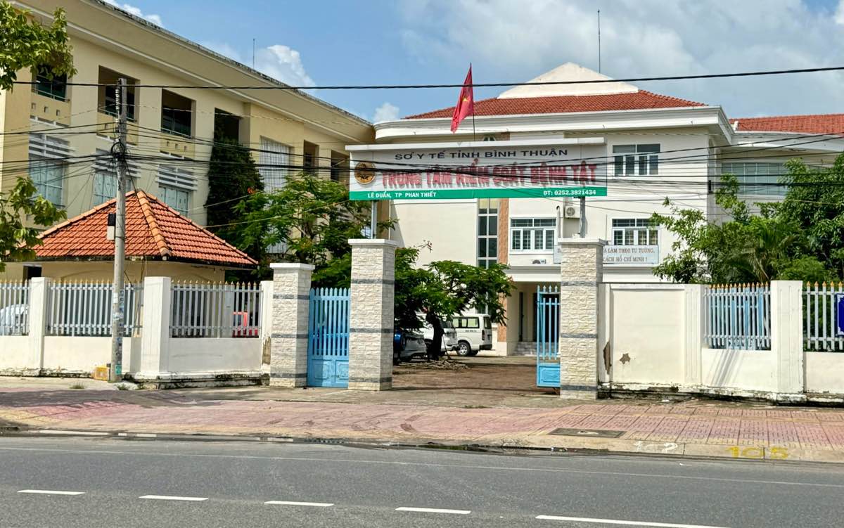 Trung tâm kiểm soát bệnh tật tỉnh Bình Thuận. Ảnh: Duy Tuấn