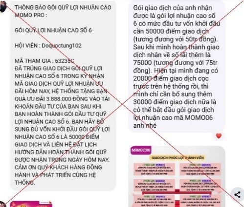 Sập bẫy đầu tư MoMo Pro giả mạo, nhiều người mất hàng trăm triệu đồng