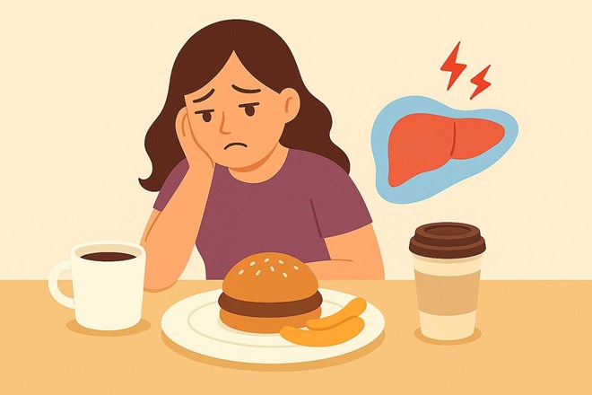 Thói quen vào buổi sáng khiến bệnh gan nhiễm mỡ tiến triển âm thầm