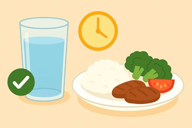 Cách uống nước đơn giản giúp ngăn ngừa tăng đường huyết sau bữa ăn