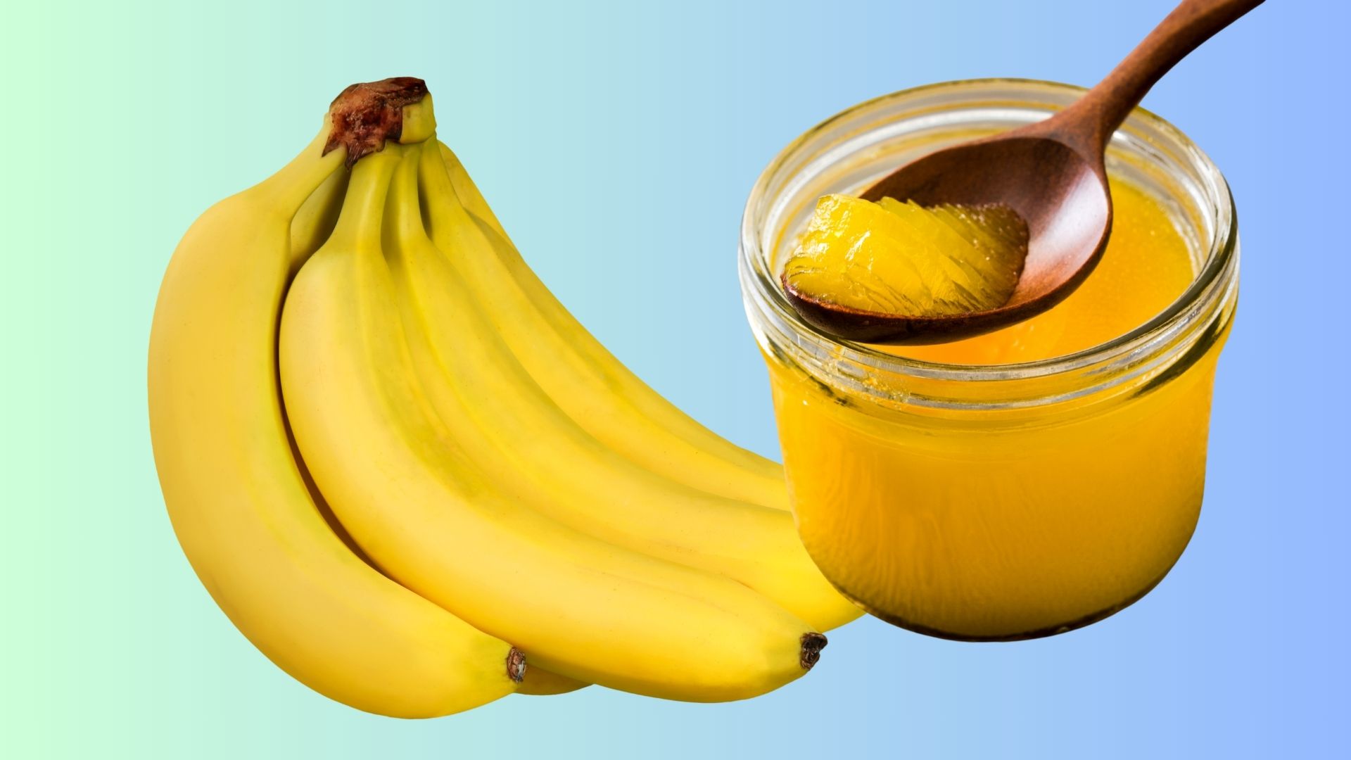 Bí quyết chăm sóc tóc bóng mượt từ chuối và bơ ghee. Đồ họa: Minh Hoàng