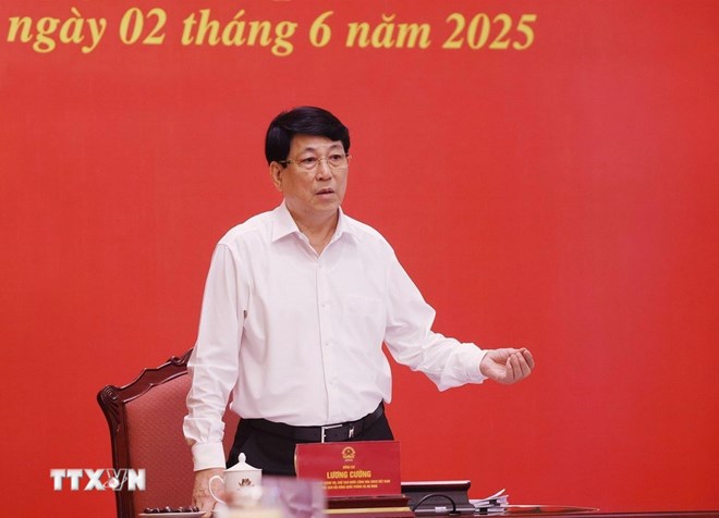 Chủ tịch nước Lương Cường chủ trì phiên họp Hội đồng Quốc phòng và An ninh