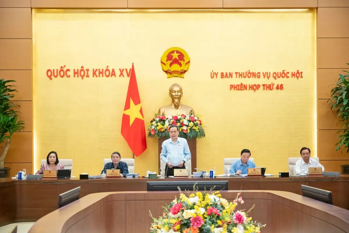 Chủ tịch Quốc hội Trần Thanh Mẫn phát biểu khai mạc phiên họp Chủ tịch Quốc hội Trần Thanh Mẫn phát biểu khai mạc phiên họp