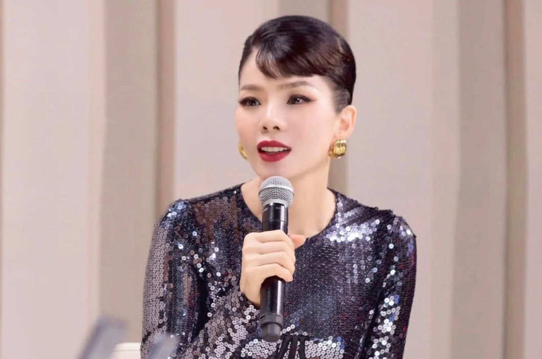 Lệ Quyên trong chương trình Chị đẹp đạp gió. Ảnh: Nhà sản xuất