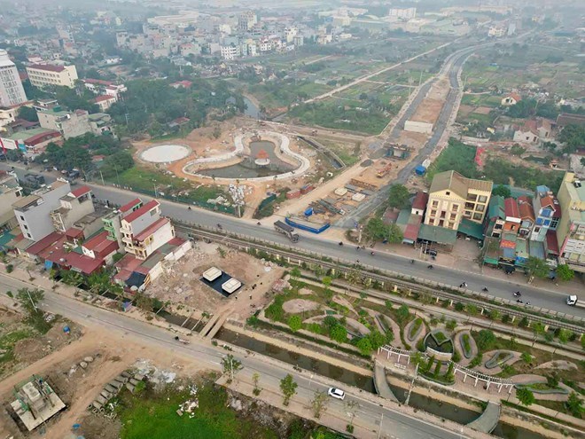 Tuyến đường mới dài gần 1km tại huyện Thường Tín