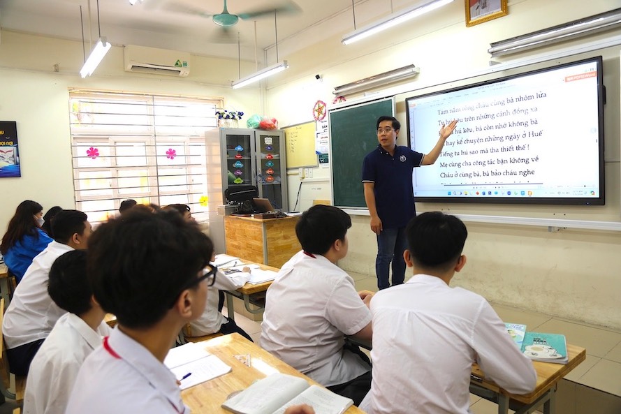 Luật Nhà giáo đã được Quốc hội chính thức thông qua, có hiệu lực từ ngày 1.1.2026. Ảnh: Vân Trang