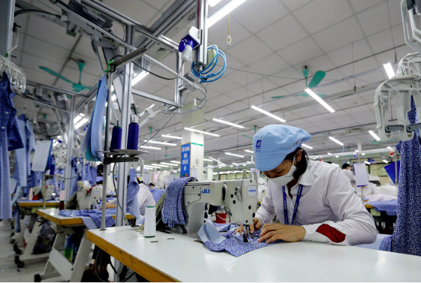 Nửa đầu năm 2025, doanh nghiệp dệt may đạt tăng trưởng doanh thu tốt. Ảnh: Đức Thanh