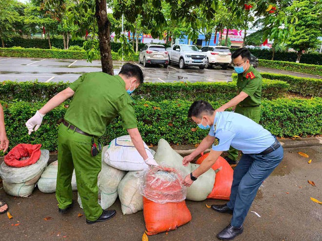 Chặn đứng xe khách chở 883kg nội tạng động vật thối đi tiêu thụ