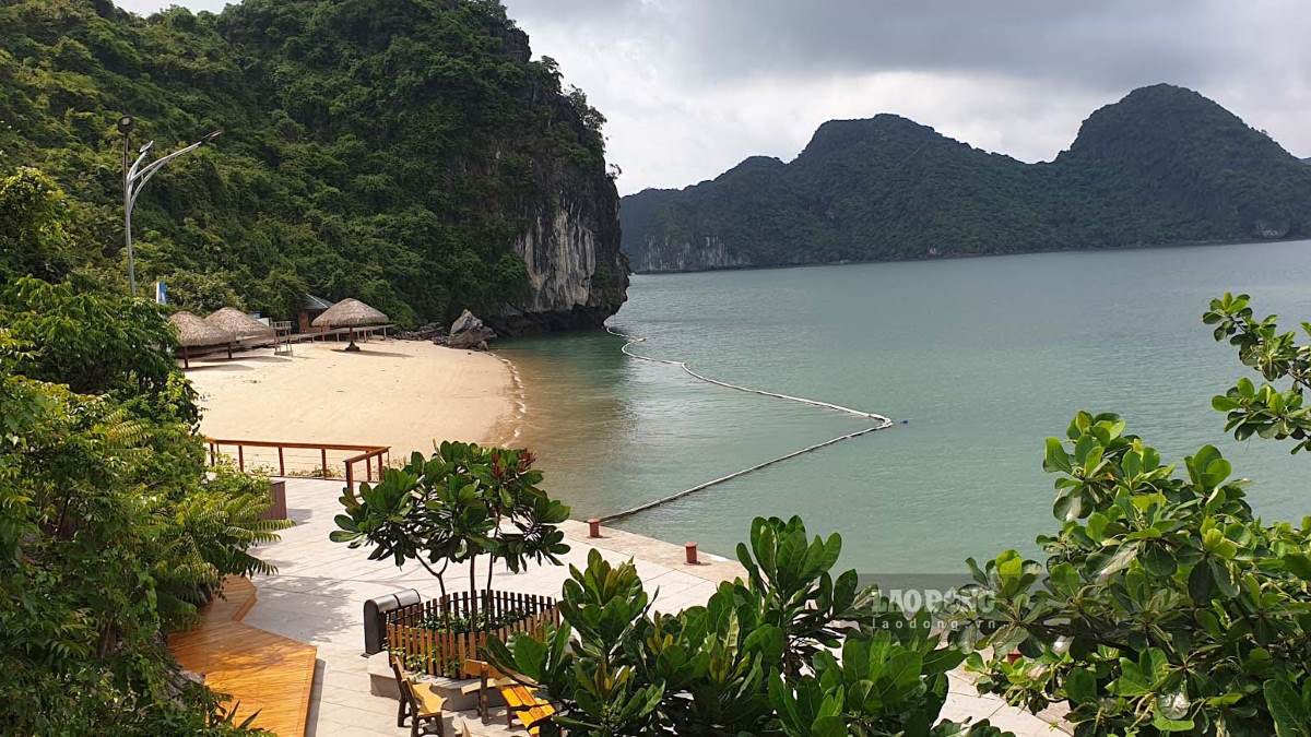 Bãi tắm Soi Sim khi mới được hoàn thành năm 2018. Ảnh: Nguyễn Hùng