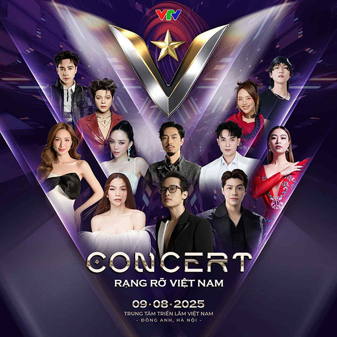 Chương trình “V Concert - Rạng rỡ Việt Nam” diễn ra ngày 9.8. Ảnh: Ban tổ chức cung cấp