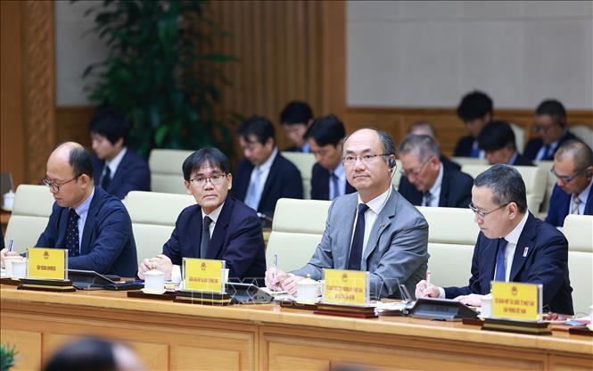 Các doanh nghiệp Nhật Bản tham dự toạ đàm. Ảnh: Dương Giang/TTXVN