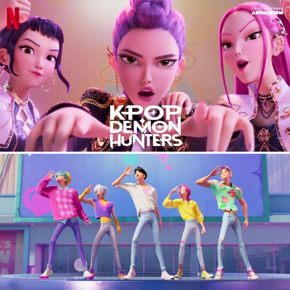 Các công ty Mỹ và Nhật Bản thu lợi nhuận lớn từ “Thợ săn quỷ Kpop“. Ảnh: Netflix