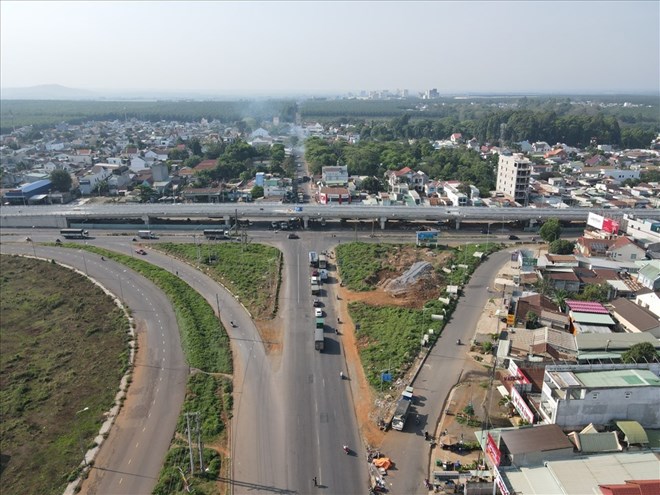Nút giao Dầu Giây đoạn qua tỉnh Đồng Nai. Ảnh: HAC