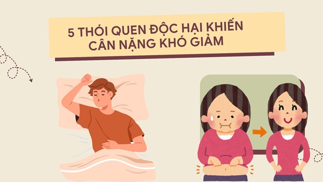 5 thói quen độc hại khiến cân nặng khó giảm
