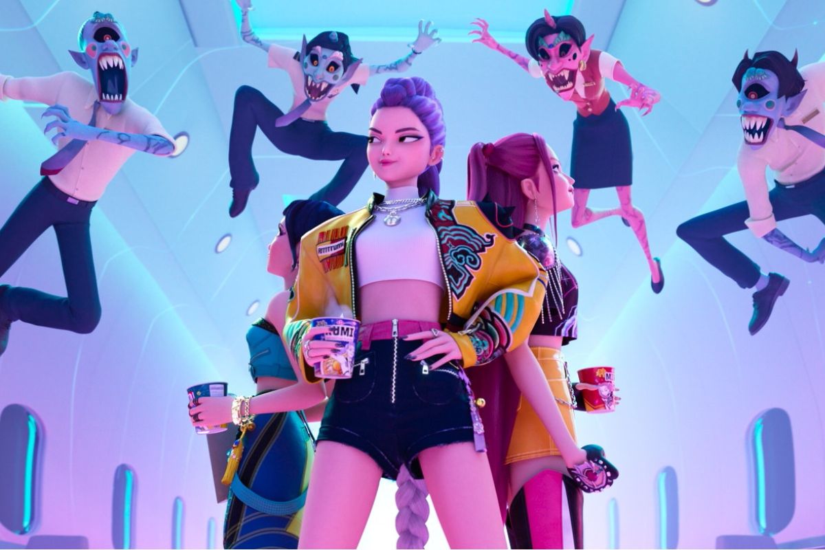 Nhóm nhạc nữ hư cấu trong “Kpop Demon Hunters” phá kỷ lục của Blackpink. Ảnh: Netflix